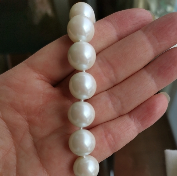 Host PICK NWT Large Glass Pearl choker necklace - Picture 6 of 14